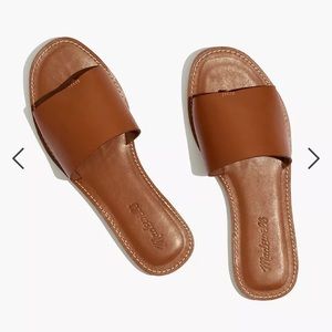 Madewell Boardwalk Leather Sandals in English Saddle